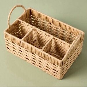 Woven Flatware Utensil Caddy - Hearth & Hand™ with Magnolia NWT